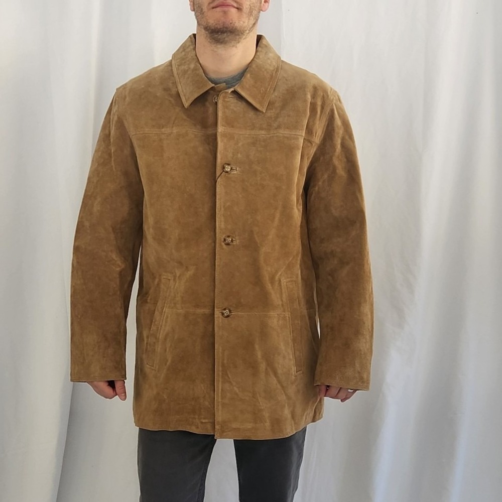 Perry Ellis NWT Tan Suede Jacket‎